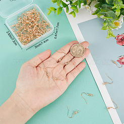 150Pcs Brass Round Beaded Earring Hooks&nbsp;KK-BBC0005-37