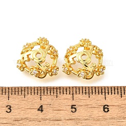 Flower Brass Bead Caps&nbsp;KK-V008-06G