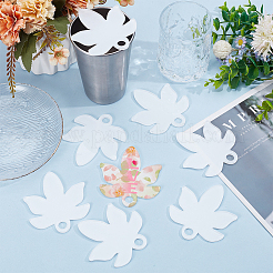 8Pcs Acrylic Heat Transfer Big Pendants&nbsp;FIND-SP0003-09B