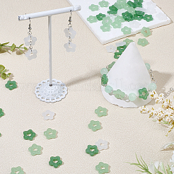 90Pcs 3 Colors Glass Imitation Jade Button Pendants&nbsp;DIY-SC0032-65