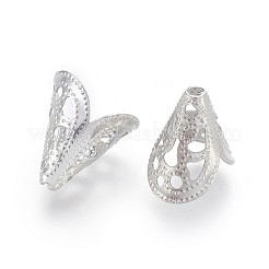 Non-Tarnish 2-Petal 304 Stainless Steel Bead Caps&nbsp;STAS-P221-15P
