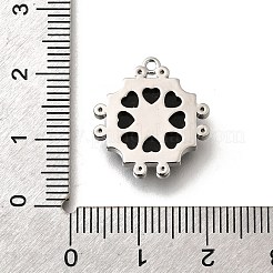 Brass Micro Pave Cubic Zirconia Pendants&nbsp;KK-M318-12P