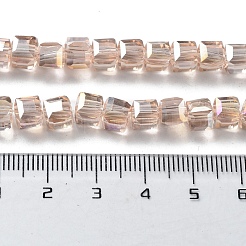 Electroplate Glass Beads Strands&nbsp;LS-EGLA-D018-6x6mm-75