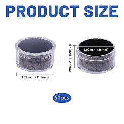 50Pcs Plastic Nail Decorate Storages&nbsp;MRMJ-CA0001-56A