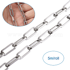 304 Stainless Steel Paperclip Chains&nbsp;CHS-YS0001-02P