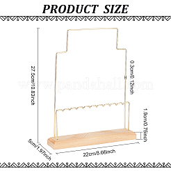 Iron Multi-Tier Earring Display Organizer Holder&nbsp;EDIS-WH0035-05LG