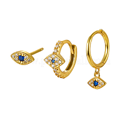 Simple S925 Sterling Silver Horse Eye Earring Sets&nbsp;NN5994-1