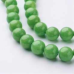 Natural Mashan Jade Round Beads Strands&nbsp;G-D263-10mm-XS17