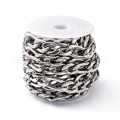 Tarnish Resistant 304 Stainless Steel Figaro Chains&nbsp;CHS-G022-01P