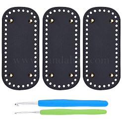3Pcs Oval PU Leather DIY Handbag Bottom&nbsp;DIY-CL0002-33B