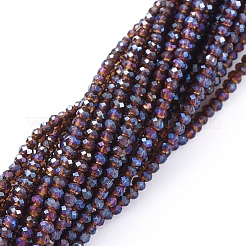 Electroplate Glass Beads Strands&nbsp;EGLA-F149-FR-05