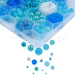DIY 24 Style Acrylic & Resin Beads Jewelry Making Finding Kit&nbsp;DIY-NB0012-01A