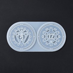Meditation Yoga Pendants Cup Mat Silicone Molds&nbsp;DIY-B056-02B