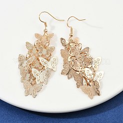 430 Stainless Steel Butterfly Dangle Earrings&nbsp;EJEW-A137-05KCG