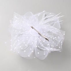 Mesh Veil Hair Bands&nbsp;OHAR-WH0021-97