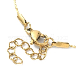 Ion Plating(IP) 304 Stainless Steel Serpentine Chain Anklet&nbsp;AJEW-D059-01G