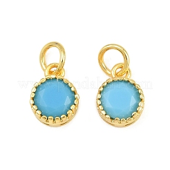 Brass Pave Cubic Zirconia Charms&nbsp;CU-CBA3D67-02G