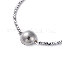 Tarnish Resistant 304 Stainless Steel Bolo Bracelets&nbsp;STAS-D0001-02-P