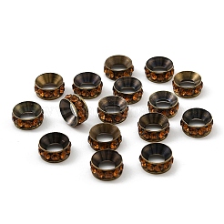 Brass Rhinestone Spacer Beads&nbsp;X-RB-A020-10mm-15AB