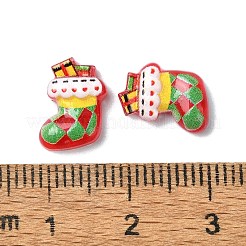 Colorful Christmas Series Resin Cabochons&nbsp;CRES-Q006-02E