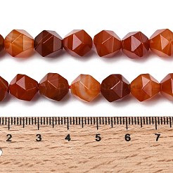 Natural Red Banded Agate Beads Strands&nbsp;G-Z119-A05-03