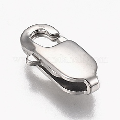 Non-Tarnish 316 Surgical Stainless Steel Lobster Claw Clasps&nbsp;X-STAS-Z013-02C