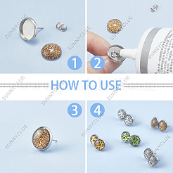 DIY Leopard Print Style Earring Making Kits&nbsp;DIY-SC0001-63P