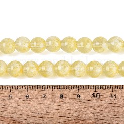 Transparent Half Spray Painted Glass Beads Strands&nbsp;LS-GLAA-Q110-02A-01