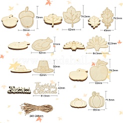 Thanksgiving Day Theme Unfinished Wood Cutouts&nbsp;WOOD-CJC0009-03