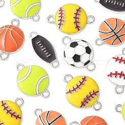 28Pcs 7 Styles Alloy Enamel Connector Charms&nbsp;ENAM-FS0002-69
