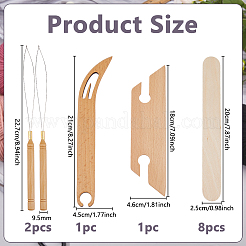 DIY Wood Knitting Tools Sets&nbsp;DIY-WH0899-18