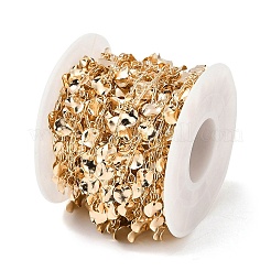 Handmade Brass Flat Round Chains&nbsp;CHC-Z001-03KCG