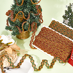 2 Cards 2 Colors 18M Wave Filigree Polyester Lace Ribbon&nbsp;OCOR-FG0001-73