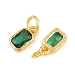 Brass Pave Cubic Zirconia Charms&nbsp;CU-CBA3D67-12G