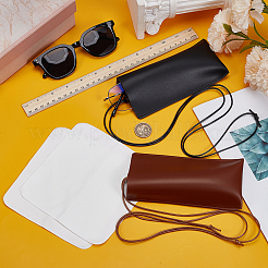 2Pcs 2 Colors PU Leather Glasses Storage Bags&nbsp;ABAG-CN0001-76