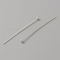 925 Sterling Silver Ball Head Pins&nbsp;STER-WH0019-07D
