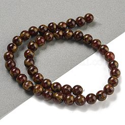 Synthetic Gold Clinquant Stone Beads Strands&nbsp;G-P549-A01-01C