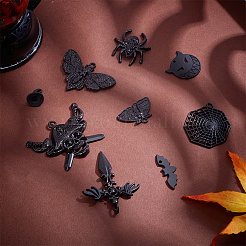 54Pcs 9 Styles Halloween Alloy Pendants&nbsp;FIND-PH0017-57