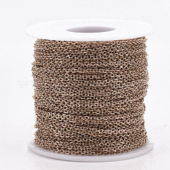 304 Stainless Steel Cable Chains&nbsp;CHS-R002-0.5mm-RG
