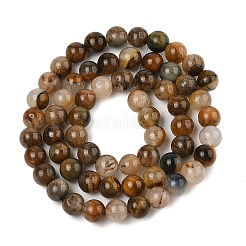 Natural Yellow Tiger Eye Beads Strands&nbsp;G-H238-6mm