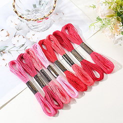 8 Skeins 8 Colors 6-Ply Polyester Embroidery Floss&nbsp;OCOR-CY0002-09F