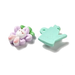 Cartoon Rabbit Theme Opaque Resin Decoden Cabochons&nbsp;RESI-R443-04