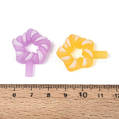 Luminous & Frosted Transparent Resin Cabochons&nbsp;RESI-T026-10M