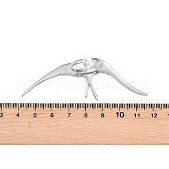 304 Stainless Steel Swallow Cuff Open Ring for Women&nbsp;RJEW-L337-01P