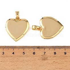 Brass Locket Pendants&nbsp;KK-CBA7157-08G