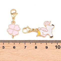 15Pcs Alloy Enamel Pendant Decorations&nbsp;HJEW-JM02554