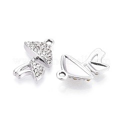 Rack Plating Alloy Rhinestone Pendants&nbsp;PALLOY-T091-27M-P