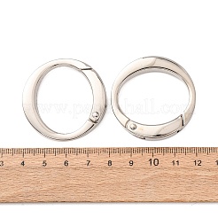 Alloy Spring Ring Clasps&nbsp;AL-B004-01P-B