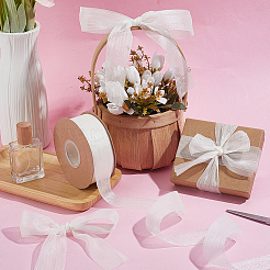 Polyester Wrinkle Lace Ribbon&nbsp;OCOR-WH0078-494
