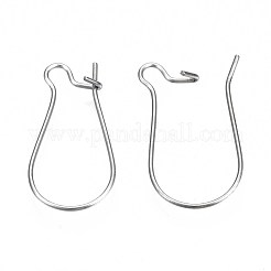 Tarnish Resistant 304 Stainless Steel Hoop Earring Findings&nbsp;STAS-S117-008D-01